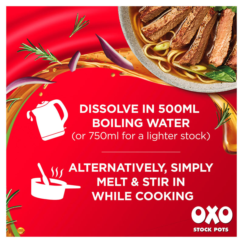 Oxo Original Beef Stock Pots 80g, imported from the UK