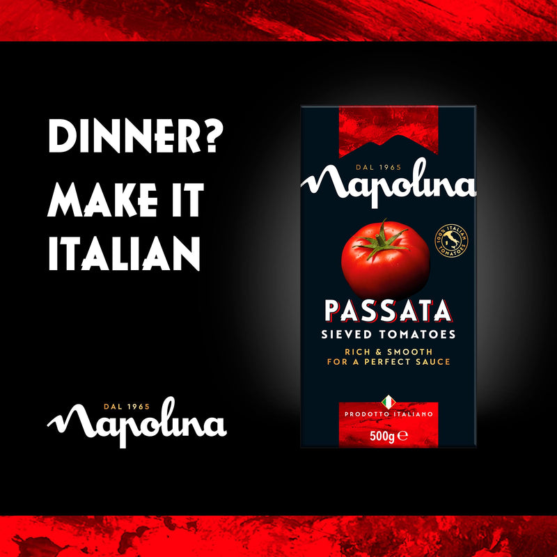 Napolina tomato passata 500g, UK version