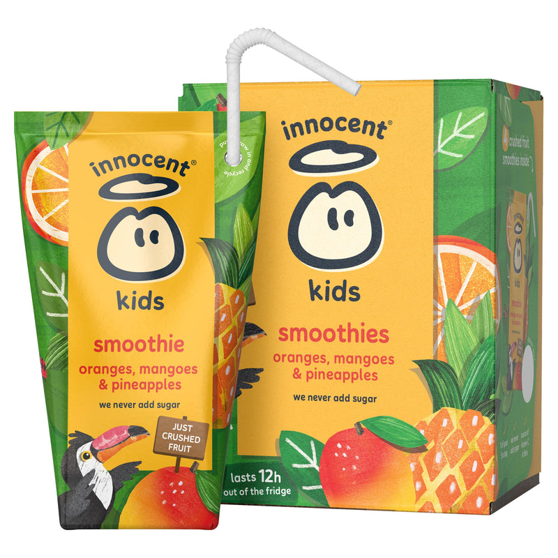 Innocent kids smoothie oranges mangoes pineapple 4x150ml - British product