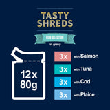 Felix wet cat food fish selection 12 x 80g - British product