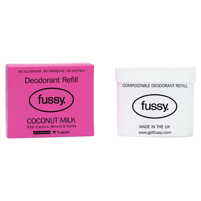 Fussy Coconut Milk Natural Deodorant Refill 40g - British product