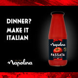 Napolina tomato passata jar 690g, imported from the UK