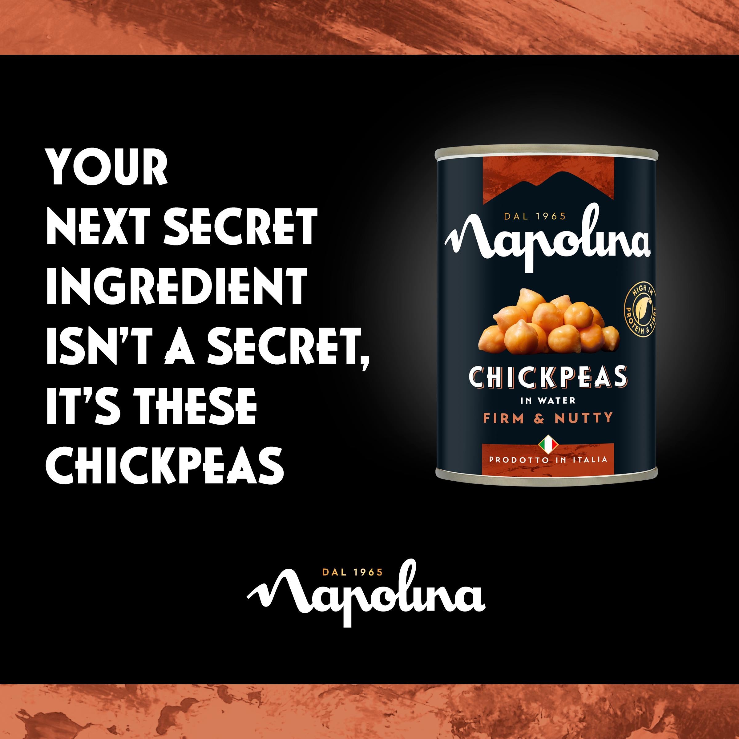Napolina chickpeas in water 400g - British product