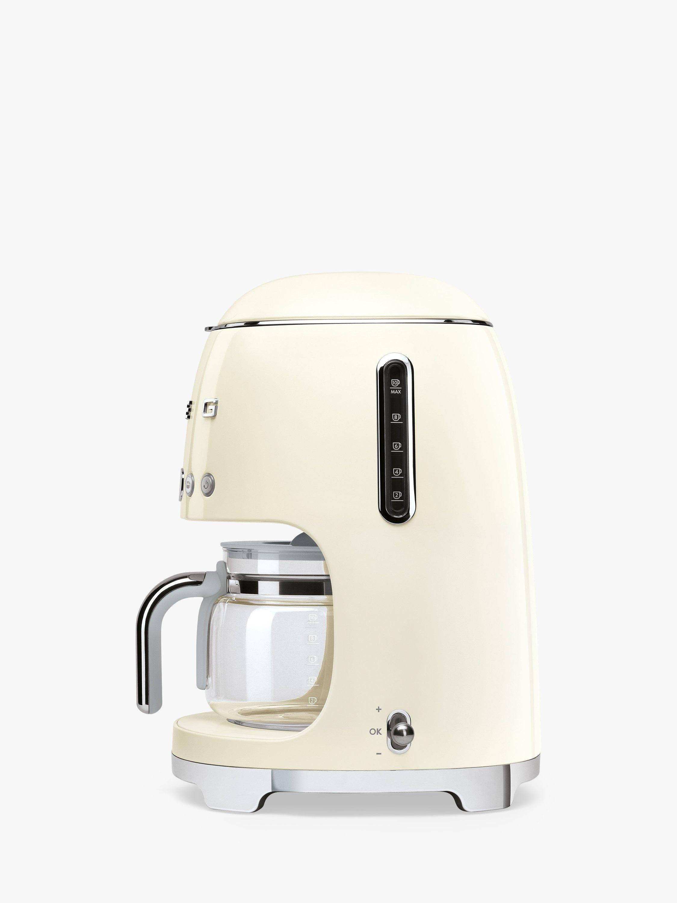 Smeg Drip Coffee Machine Black Gloss 1.4 Litre (British brand)
