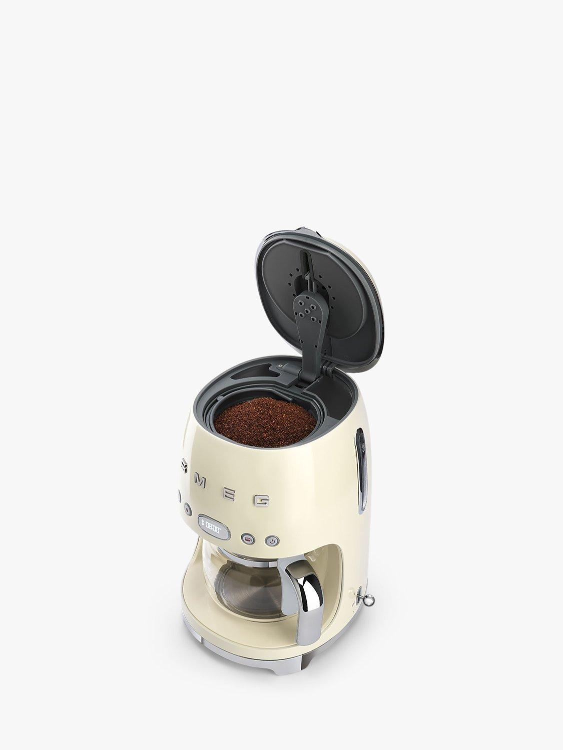 Smeg Drip Coffee Machine Black Gloss 1.4 Litre (British brand)