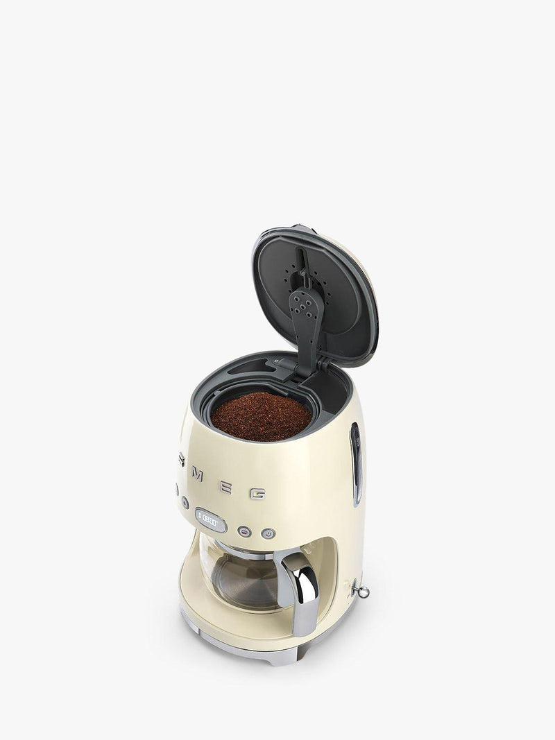 Smeg Drip Coffee Machine Black Gloss 1.4 Litre (British brand)