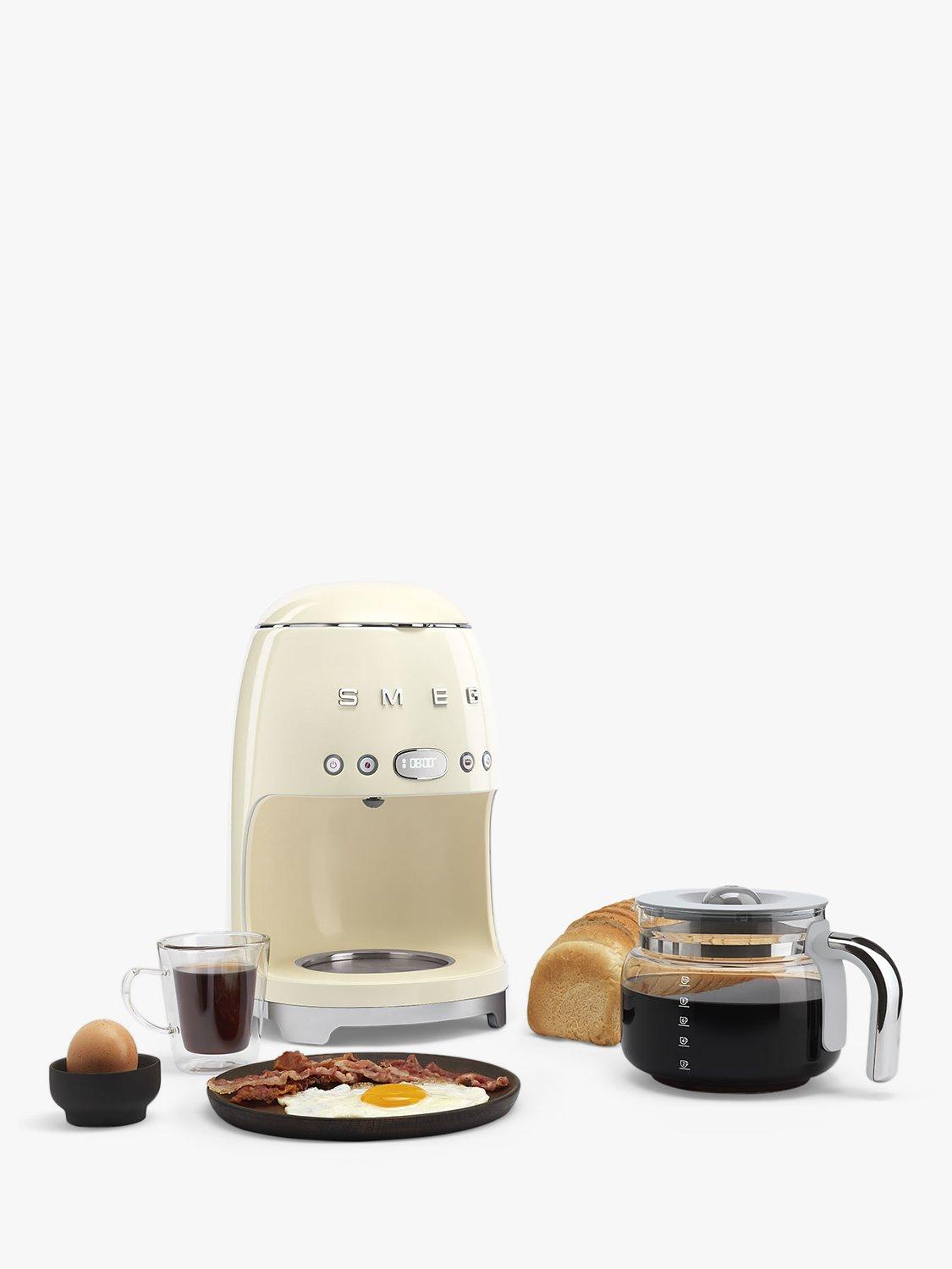 Smeg Drip Coffee Machine Black Gloss 1.4 Litre (British brand)