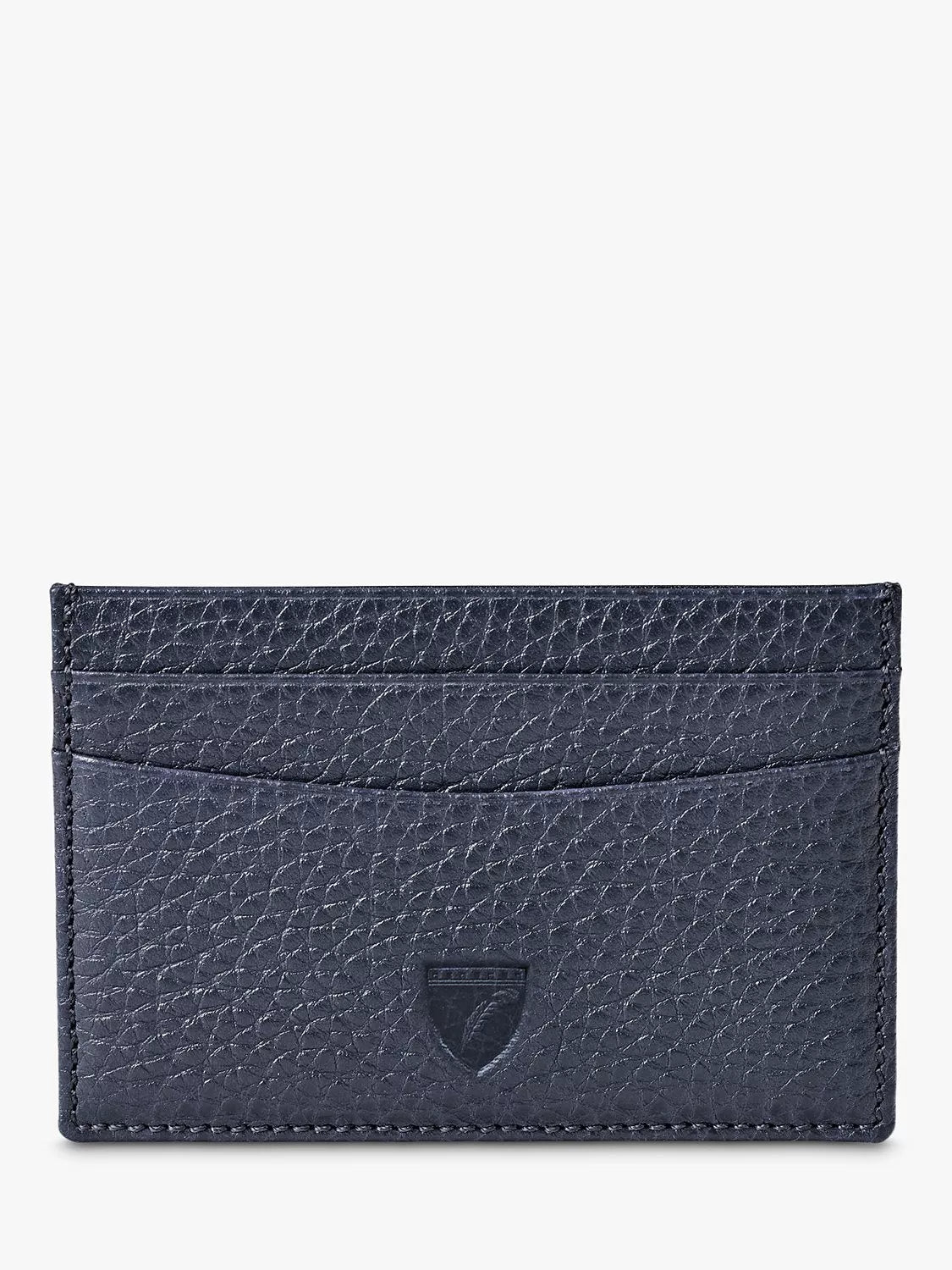 Aspinal of London Pebble Leather Slim Credit Card Case