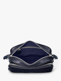 Aspinal of London East West pebble leather messenger bag (British brand)