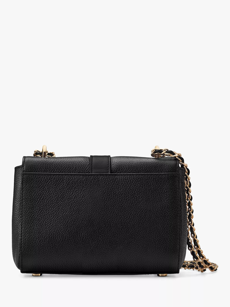 Aspinal of London Lottie small pebble leather shoulder bag, imported from the UK