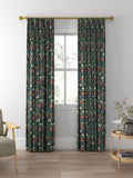 Morris & Co. Compton curtains indigo green floral pattern, made to measure - British product