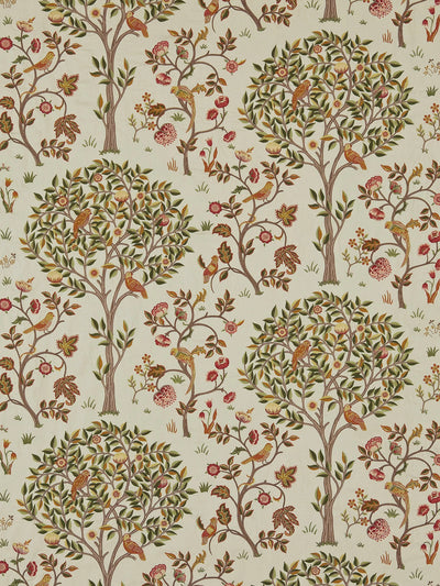 John Lewis Morris & Co. Kelmscott Tree Russett/Artichoke Made to Measure Curtains or Roman Blind- Buy online at McGrocer