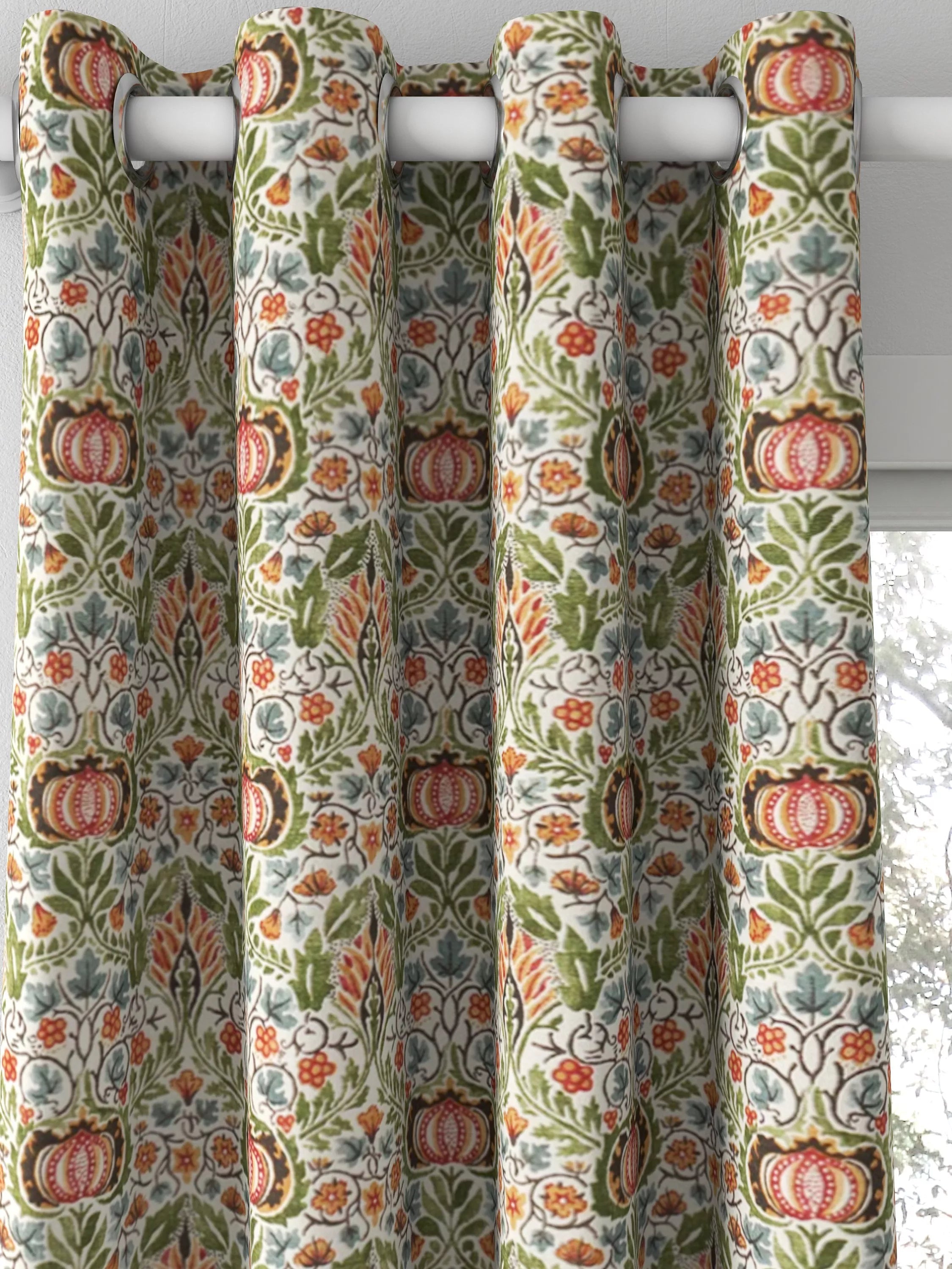 Morris & Co. Little Chintz fabric olive ochre (British brand)