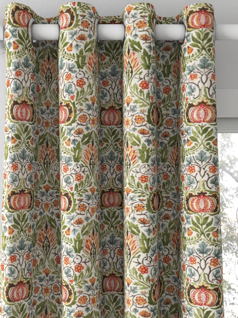 Morris & Co. Little Chintz fabric olive ochre (British brand)