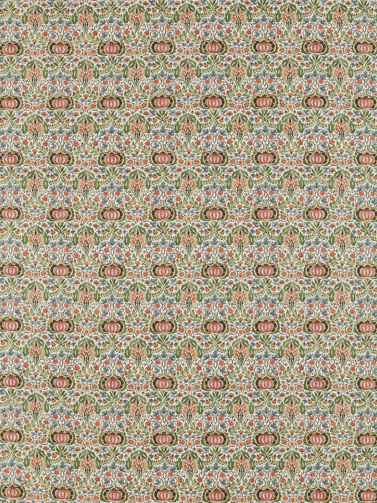 Morris & Co. Little Chintz fabric olive ochre (British brand)