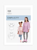 Simplicity child's vest tops sewing pattern S9200, imported from the UK