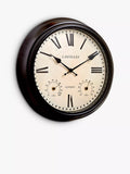 Lascelles outdoor wall clock Roman numeral temperature humidity 36cm (British brand)
