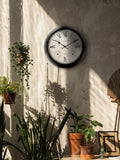 Lascelles outdoor wall clock Roman numeral temperature humidity 36cm (British brand)