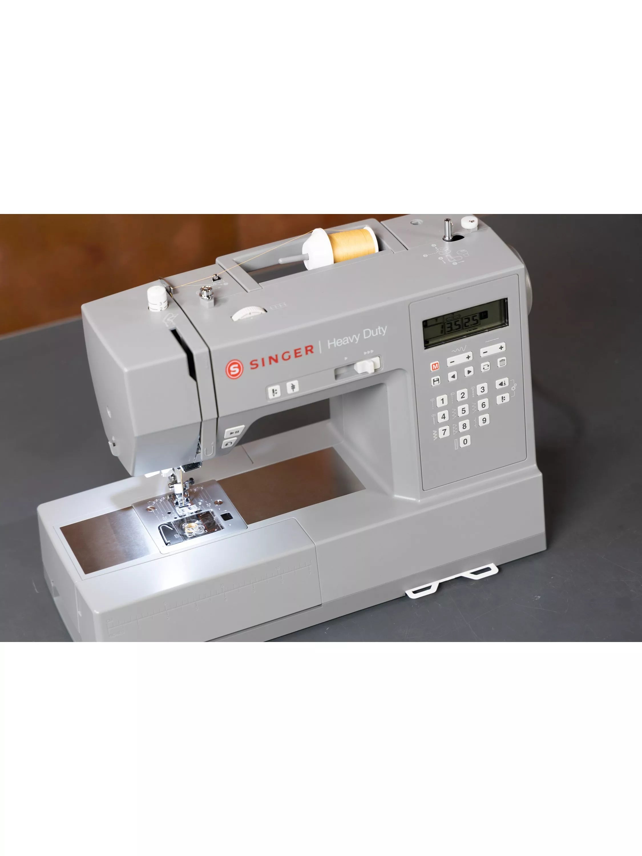 Singer HD6705C heavy duty computerised sewing machine grey, UK version