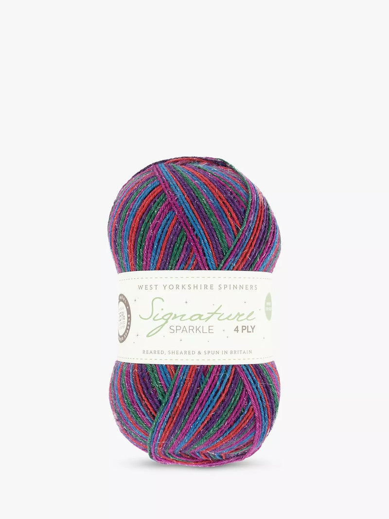 West Yorkshire Spinners sparkle 4 ply knitting yarn, 100g ball (British brand)