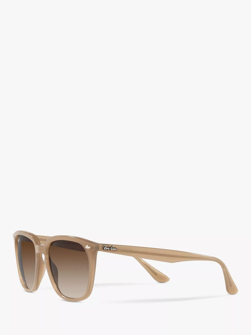 Ray-Ban square sunglasses light brown gradient 55mm, UK version