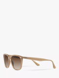 Ray-Ban square sunglasses light brown gradient 55mm, UK version