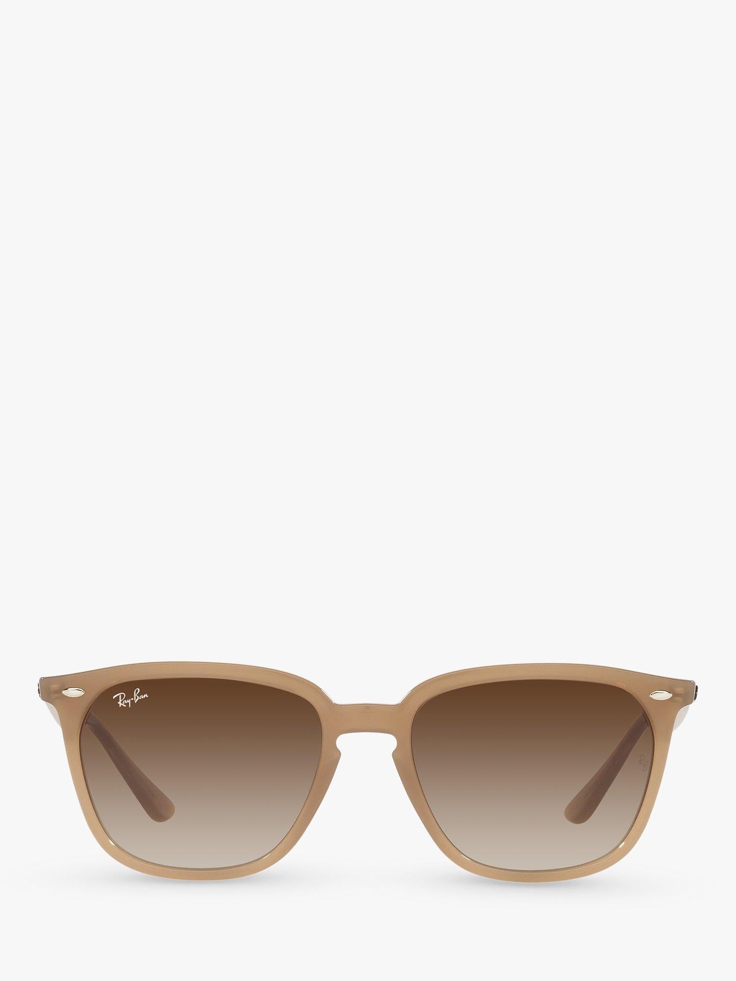 Ray-Ban square sunglasses light brown gradient 55mm, UK version