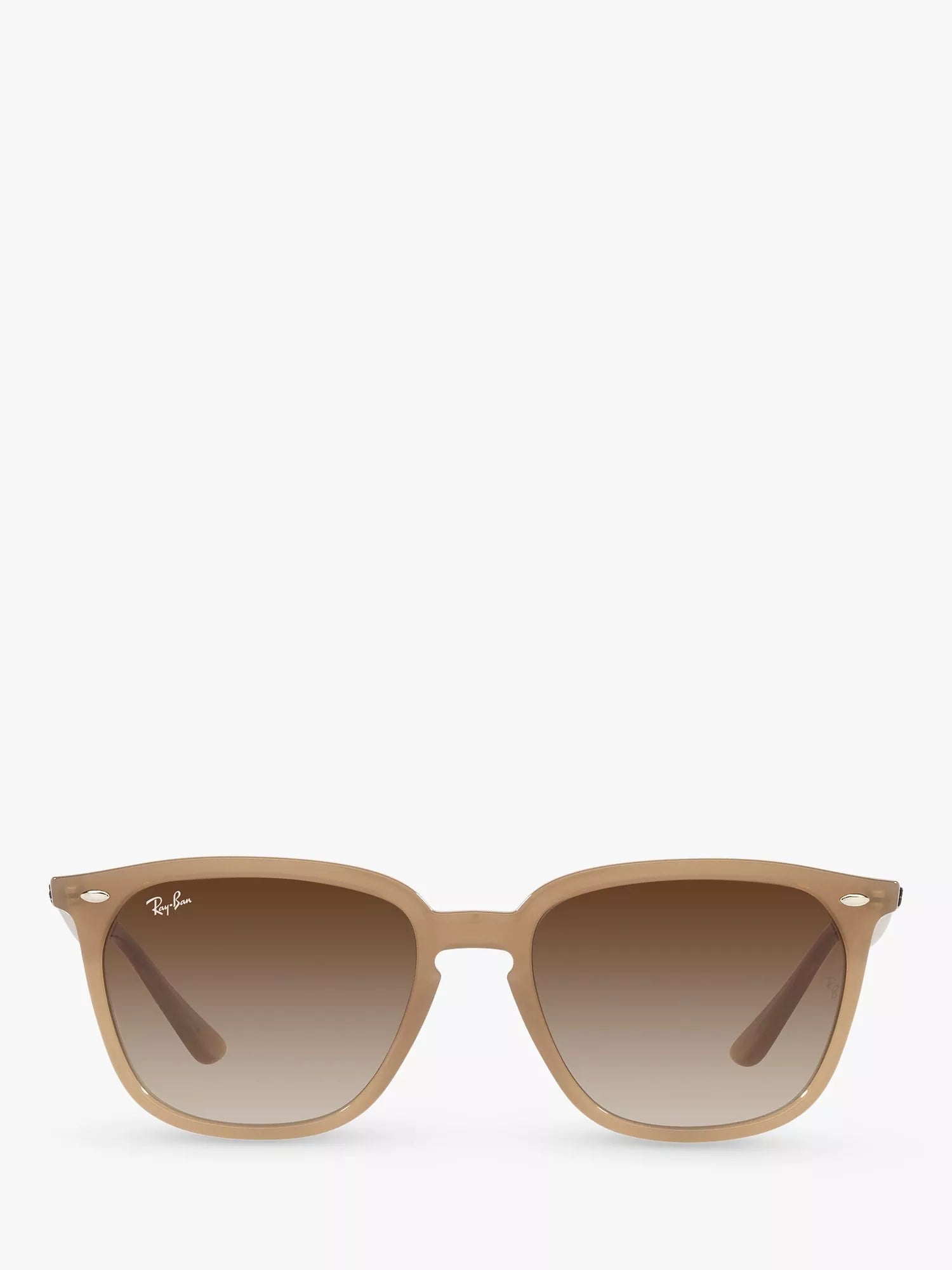 Ray-Ban square sunglasses light brown gradient 55mm, UK version