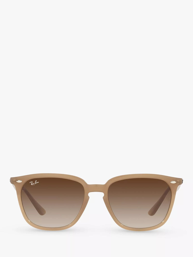 Ray-Ban square sunglasses light brown gradient 55mm, UK version