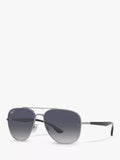 Ray-Ban RB3683 square polarized sunglasses, imported from the UK