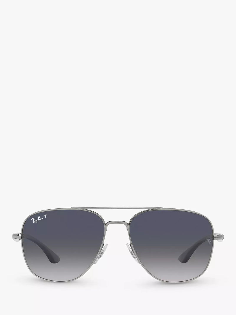 Ray-Ban RB3683 square polarized sunglasses, imported from the UK