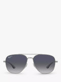 Ray-Ban RB3683 square polarized sunglasses, imported from the UK