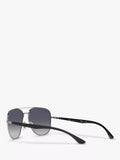 Ray-Ban RB3683 square polarized sunglasses, imported from the UK