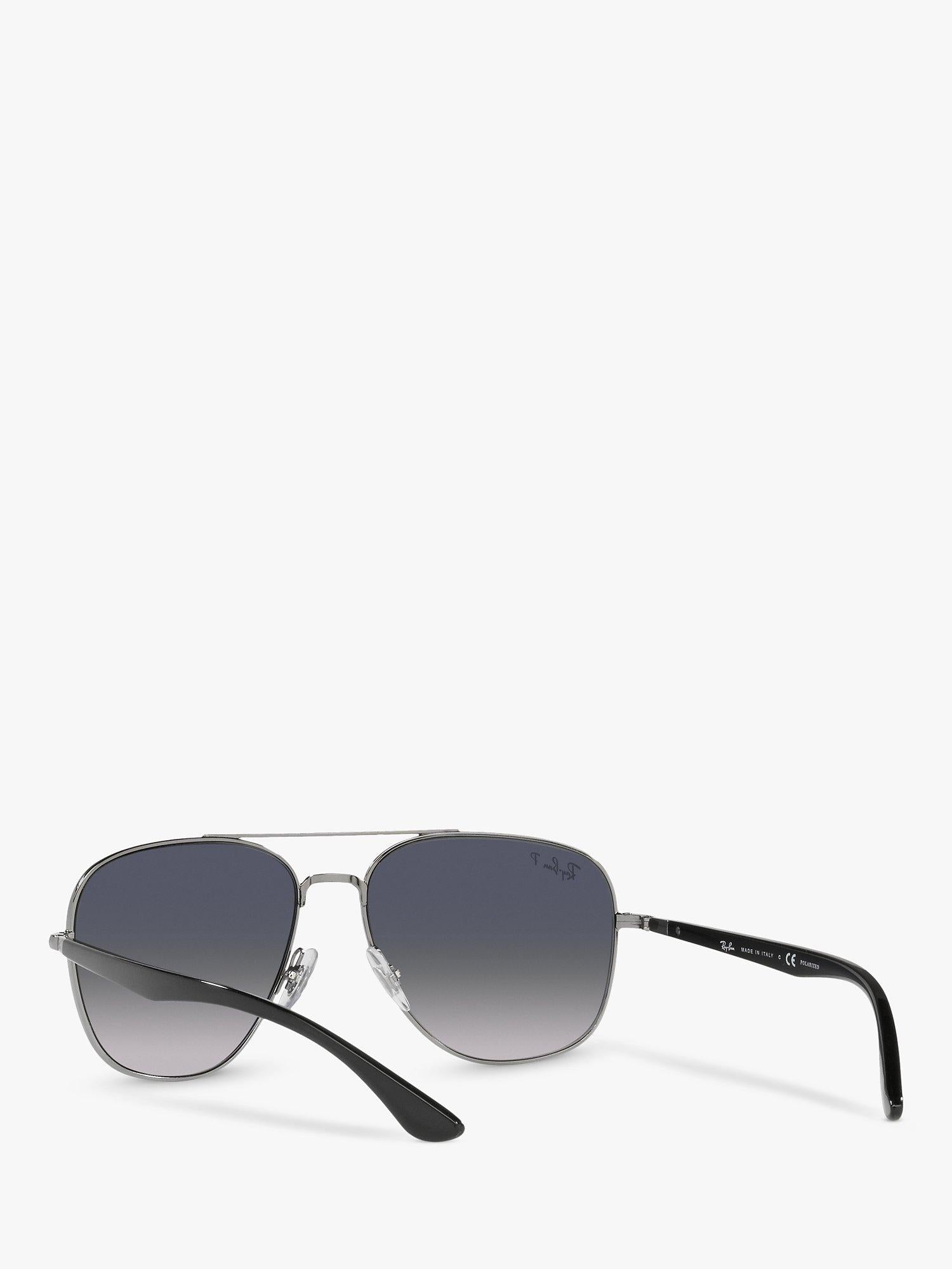 Ray-Ban RB3683 square polarized sunglasses, imported from the UK