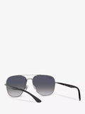 Ray-Ban RB3683 square polarized sunglasses, imported from the UK
