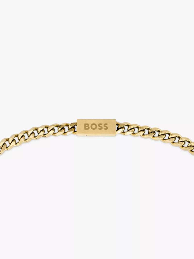 BOSS gold plated chain necklace 61cm, UK version