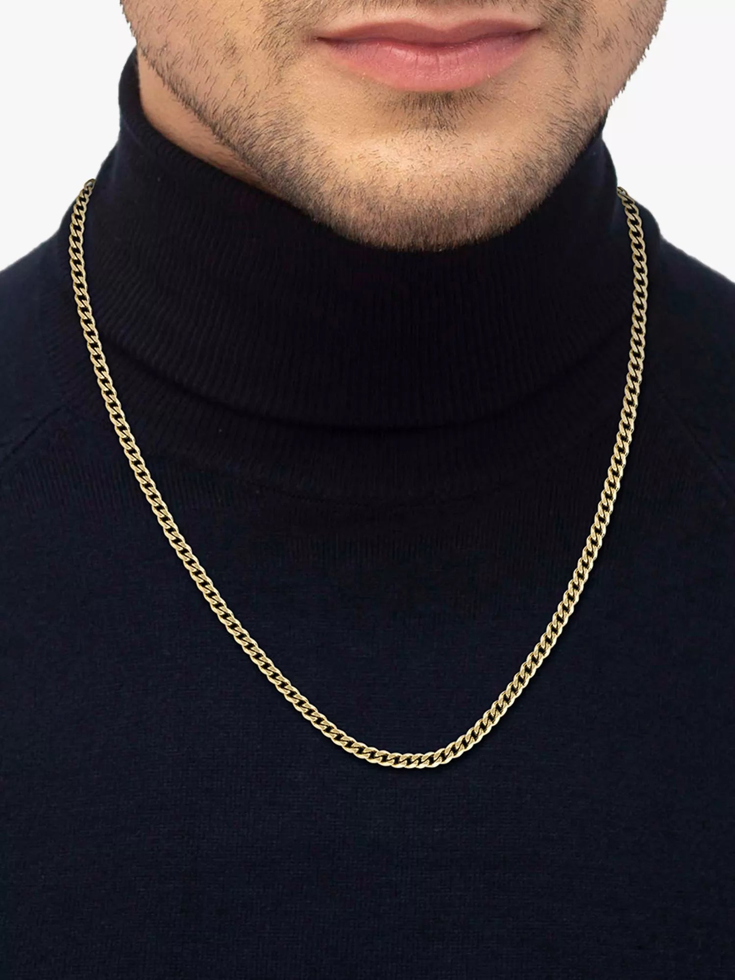 BOSS gold plated chain necklace 61cm, UK version