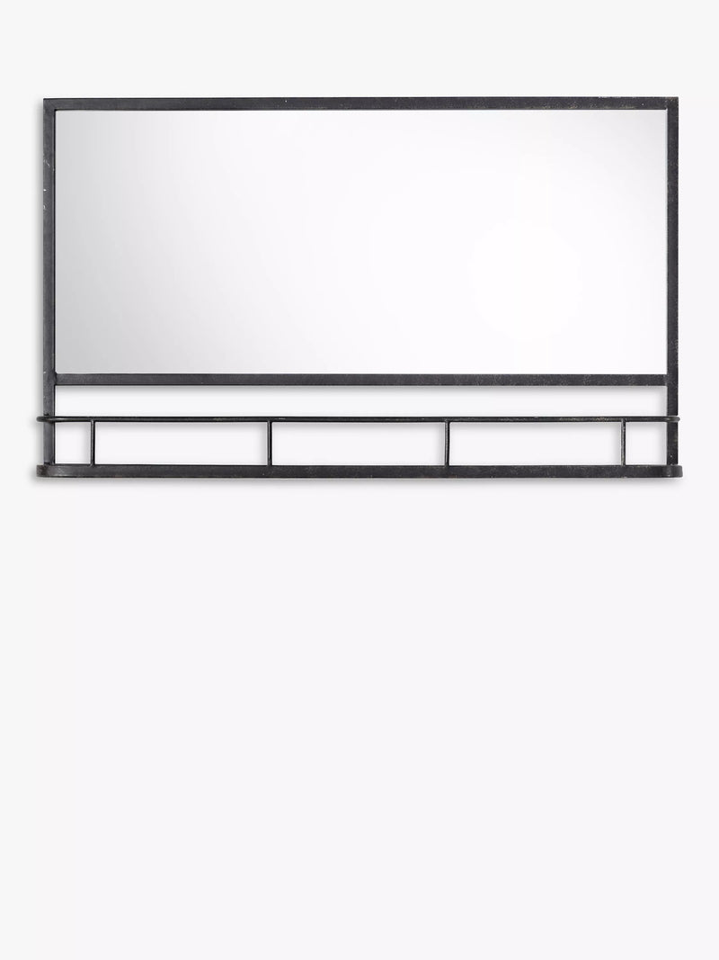 Gallery Direct Emerson metal frame shelf mirror 63x106cm (British brand)