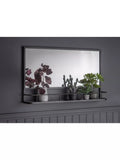 Gallery Direct Emerson metal frame shelf mirror 63x106cm (British brand)