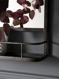 Gallery Direct Emerson metal frame shelf mirror 63x106cm (British brand)