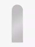 Hurston Arched Metal Frame Full-Length Wall Mirror, 170 x 50cm, Champagne