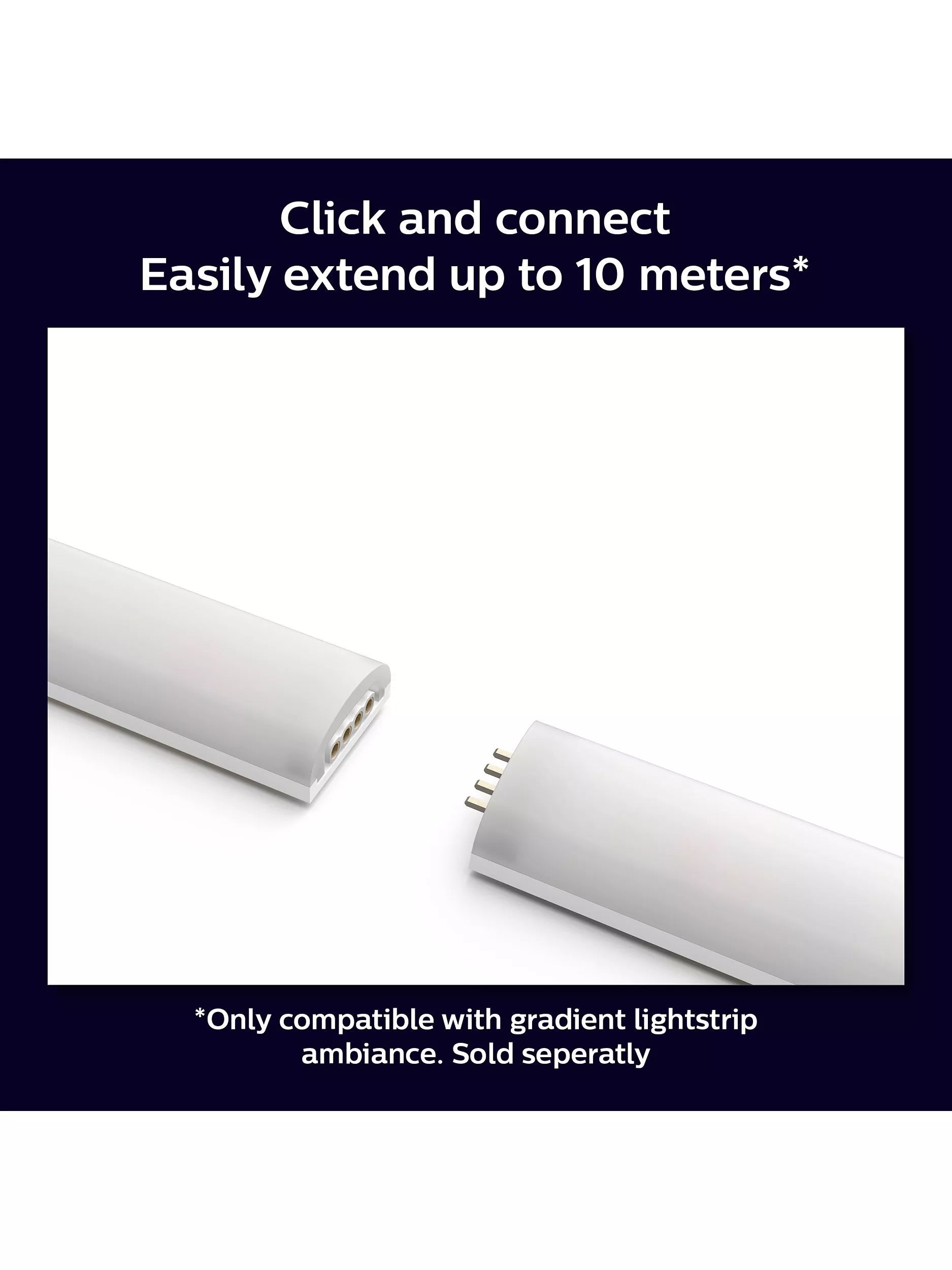 Philips Hue Gradient smart lightstrip extension 1m - British product