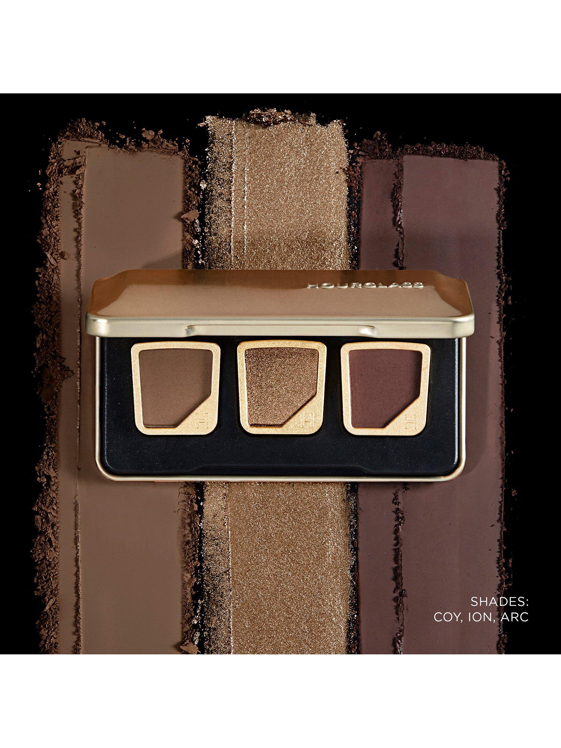 Hourglass customizable eyeshadow pan palette with three pressed powder shades, UK version
