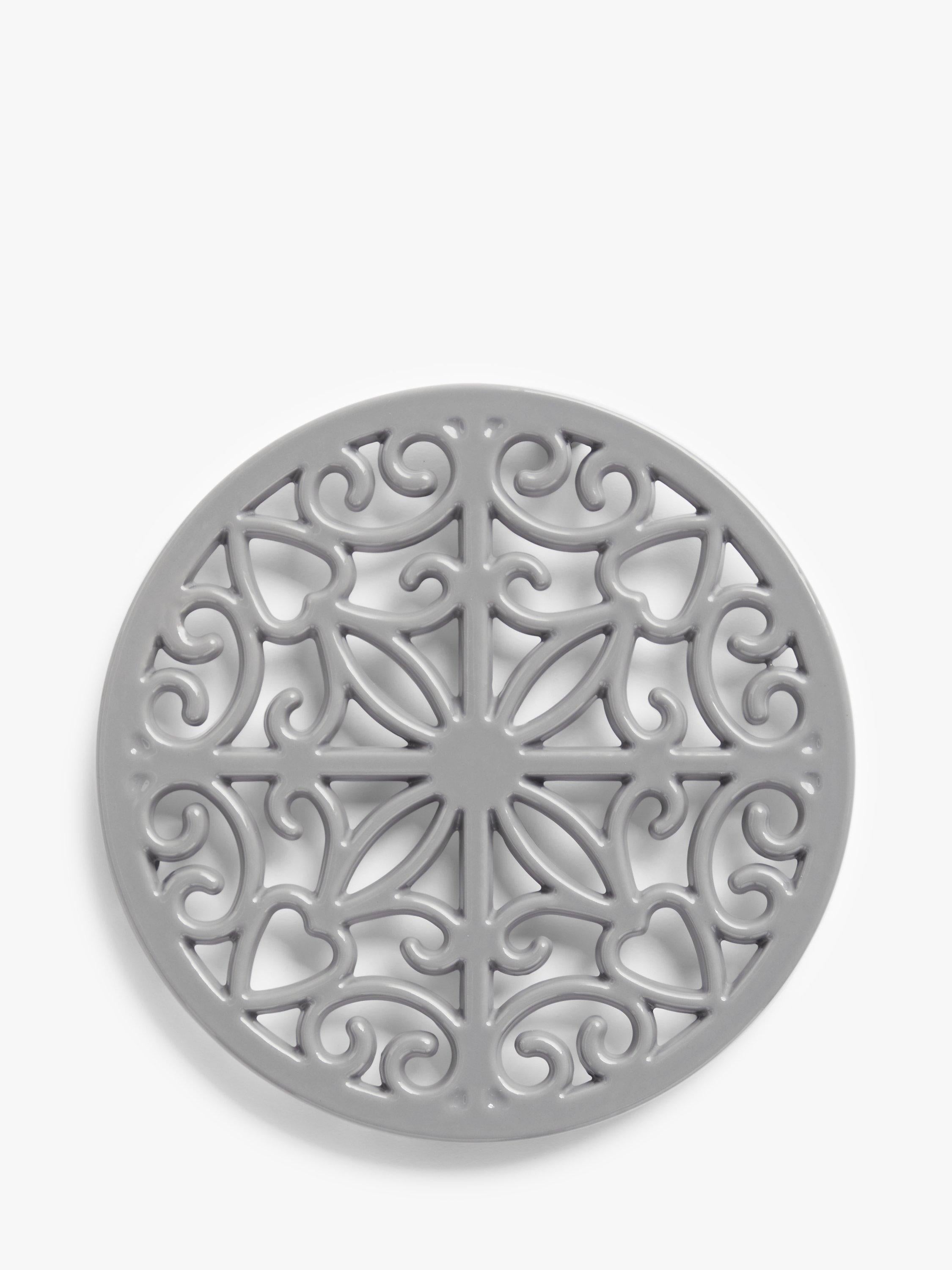 John Lewis cast iron trivet 20.5cm grey, UK version