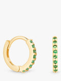 Astrid & Miyu cubic zirconia huggie hoop earrings, imported from the UK
