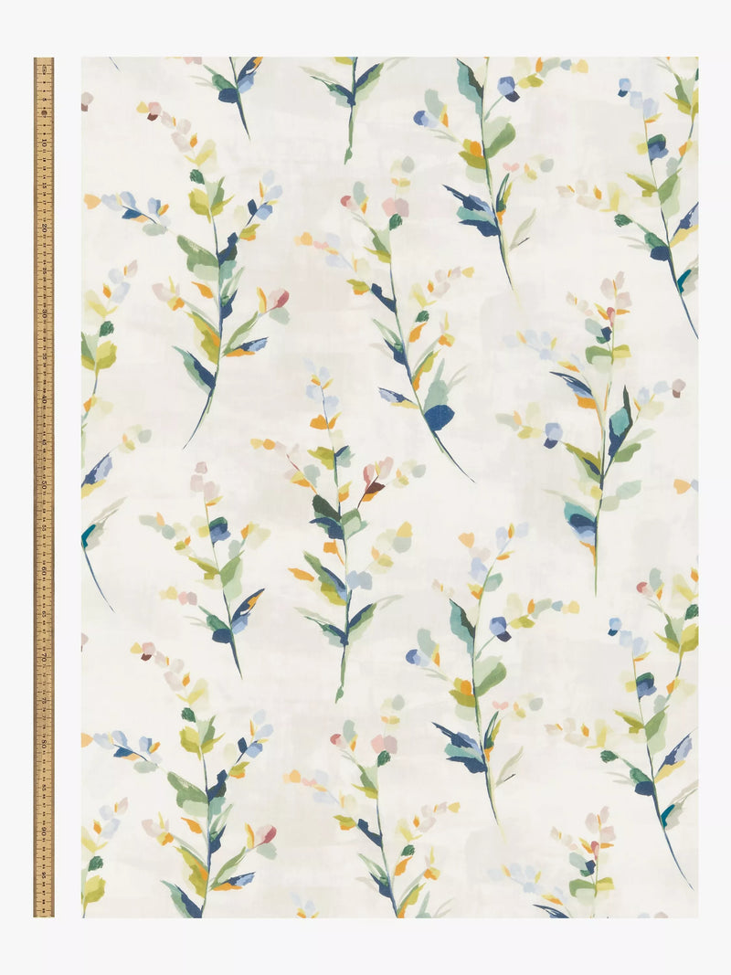 John Lewis Wildflower Sprigs furnishing fabric multi (British brand)