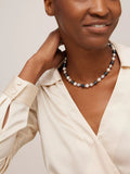 Lido pearl necklace peacock white - British product