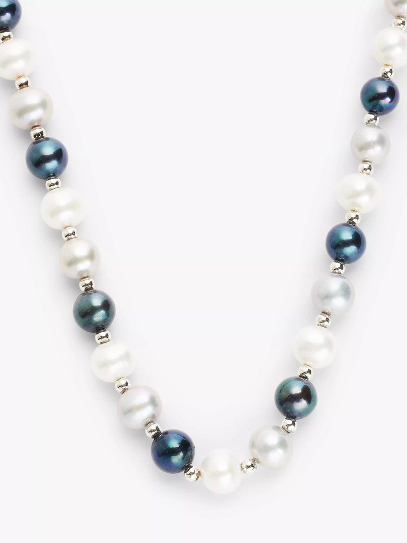 Lido pearl necklace peacock white - British product