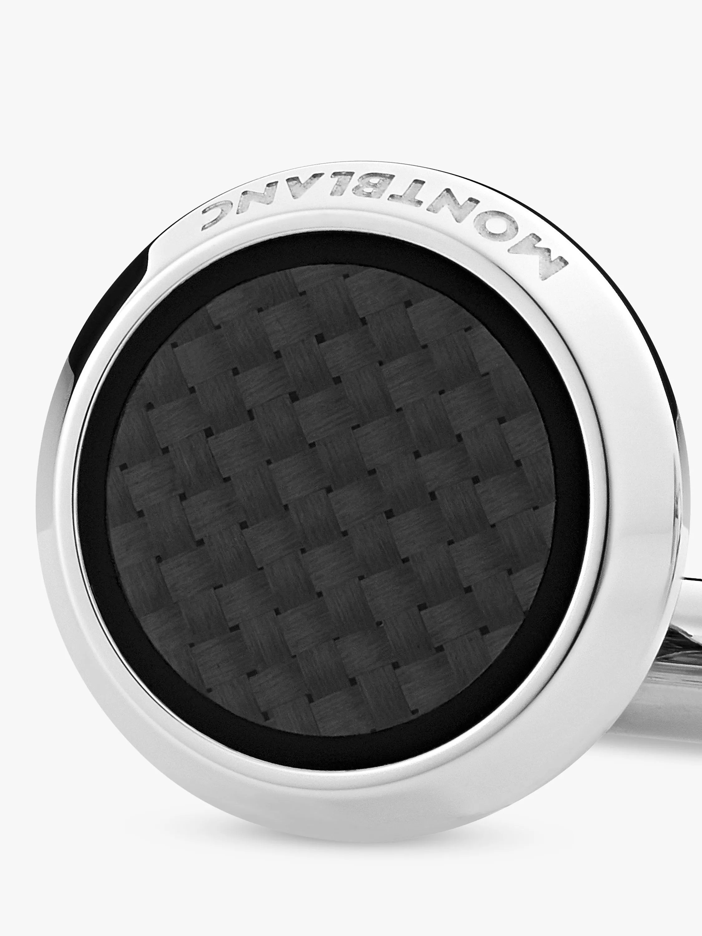 Montblanc Extreme 2.0 round cufflinks silver and black, UK version