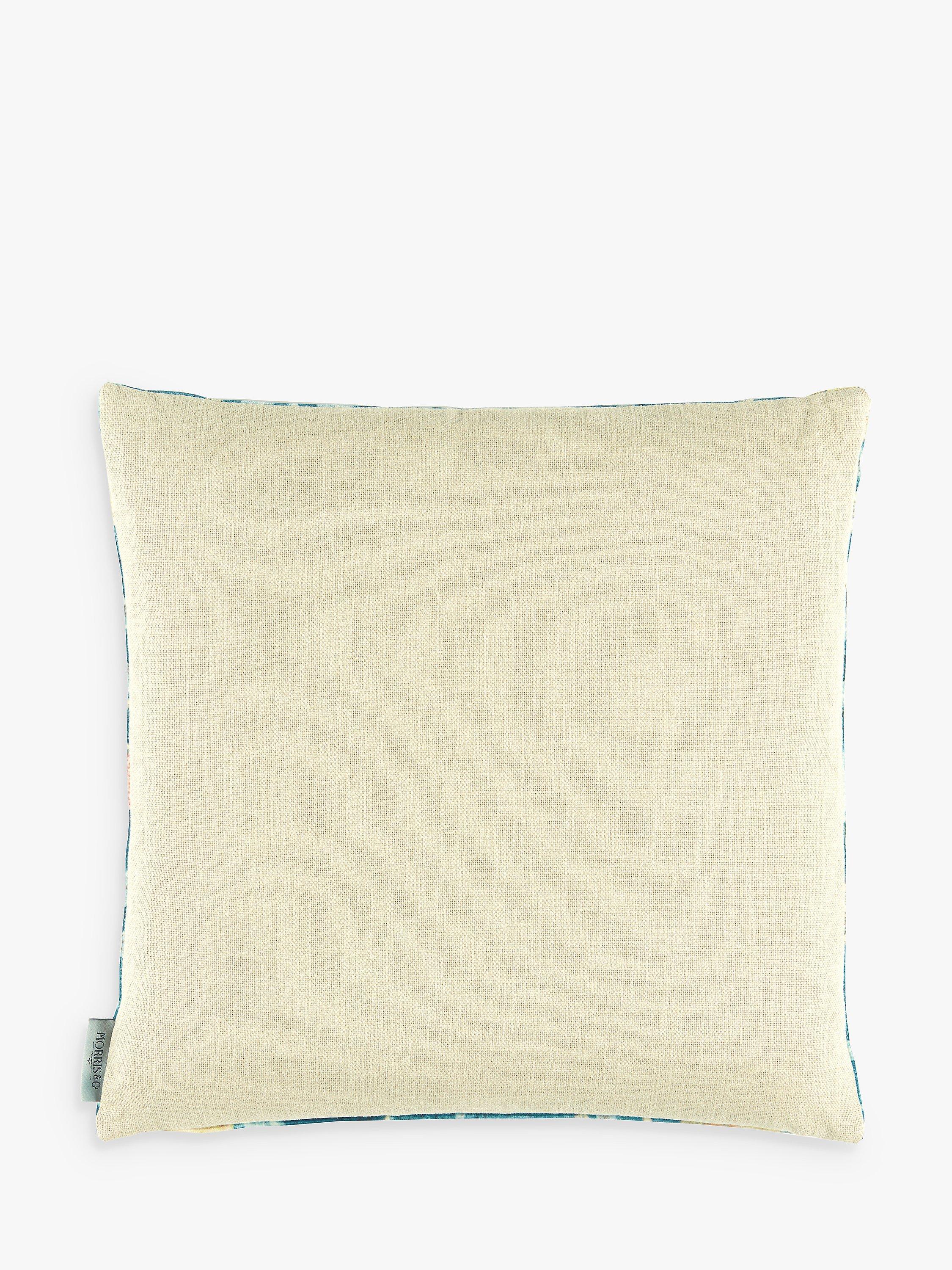 Morris & Co. velvet fruit cushion indigo slate - British product